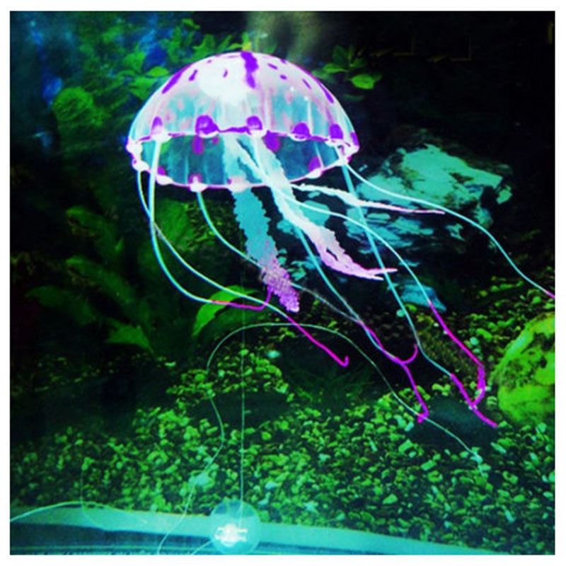 Floating Jellyfish Assorted Colour Glowing Artificial UNBRANDED