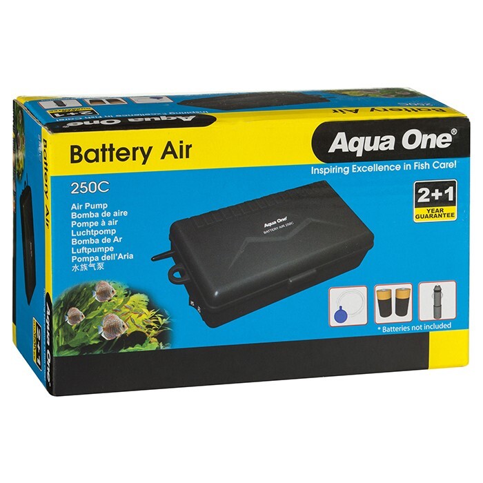Aqua One Battery Air 250C Portable Air Pump 150L/H 10024 - Transport Bait  Fishing Live Well - AQUA ONE