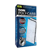 Fluval U2 Poly Carbon Cartridge 2pk