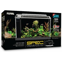 Fluval Spec V2 Aquarium - Black 19L - 7000K Lighting