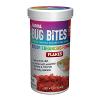 Fluval Bug Bites Colour Enhance Flakes 90g
