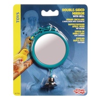 Living World Round Double Sided Plastic Mirror with Bell Large