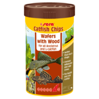 Sera Catfish Chips 95G Wafers With Wood For All Ancistrus And L Catfish