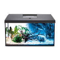 Aquael Leddy 60 Aquarium Set Black 54L Heater, Filter & Light