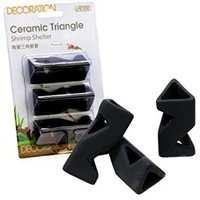 Ceramic Triangle Shrimp Shelter 3 Pack Breeding Cave
