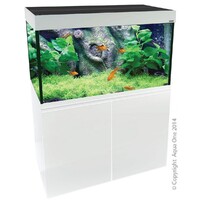 Aqua One Brilliance 120 Rectangular 286L Aquarium Set White