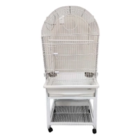 Petworx XL Round Top Parrot Cage Set MB-1 Assorted Colour White/Black