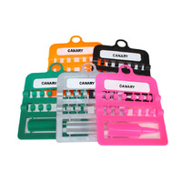 Canary Plastic Leg Band Split Leg Ring (1pk of 12 rings)
