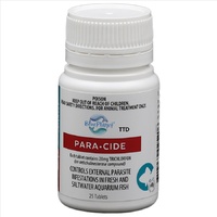 Blue Planet Para-Cide Tablets X25 - Anchor Worm - Skin & Gill Flukes - Fish Lice - Paracide