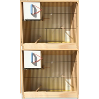 Elite Pet Wooden Budgie Cabinet Twin With Nest Box
