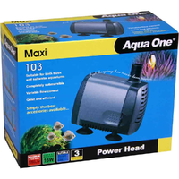 Aqua One Maxi 103 Submersible Water Pump 1200L/H  1.2M Head Height 11323
