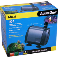 Aqua One Maxi 104 Submersible Water Pump 2000L/H 2M Head Height 11324