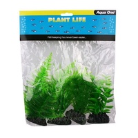 Aqua One Plastic Plant 4Pk Mix 5 24235