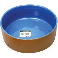 Pet One Terracotta Glazed Bowl Blue 22.5cm 2900ml 20294