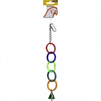 Avi One Bird Toy Acrylic 5 Rings With Bell 22408