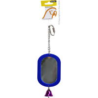 Avi One Parrot Toy Acrylic Oval Mirror 22451