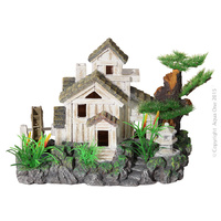 Aqua One Cottage With Water Wheel 36721 Air Operated 30X16X21Cm