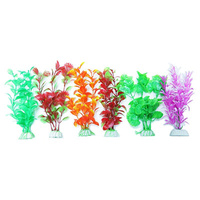 Aqua One Plastic Plant 6Pk Mixed Small 24237