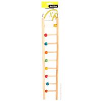Avi One Bird Toy Wooden Ladder 9 Rung with Beads 22910