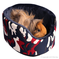 Pet One Small Animal Bed Oval 30x25x15cm Navy Camo 49109