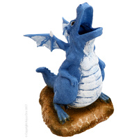 Aqua One Ornament Air Operated Dragon With Light Blue/White 36828BW