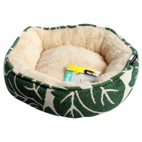 Pet One Small Animal Bed Round 20x20x8cm Tropical Leaf 49110