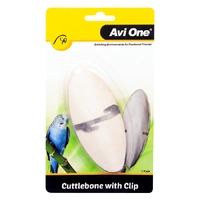 Avi One Bird Cuttlebone With Stainless Steel Clip 20900
