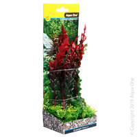 Aqua One Ecoscape Medium Ruffled Lace Plant Red 28384