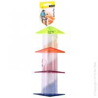 Avi One Parrot Toy Acrylic Foraging Triangles Stack Large 34cm 22951