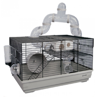 Pet One 1507 Critter Playhouse Mouse Cage Grey