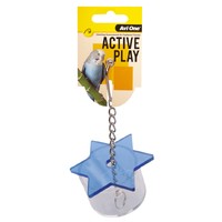 Avi One Bird Toy Acrylic Foraging Star 16cm 22659 Assorted Colour