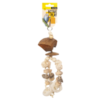 Avi One Bird Toy Pumice & Loofa With Rattan Balls 35cm 22664
