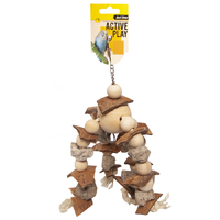 Avi One Bird Toy Pumice & Coconut With Wooden Balls 30cm 22665