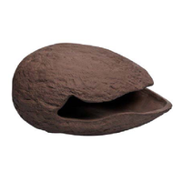 Reptile One Ceramic Hide Walnut 21.5x12.5x11cm 46823