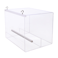Avi One Feeder Bird Enclosed Acrylic L 25 x 20 x 20cm 42282