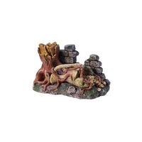 Neptune Middle Earth Tree Trunk With Rock 24X14X13Cm