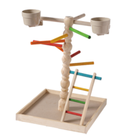 Birdie Deluxe Bird Play Pen with Feeders Large 41x38x50cm