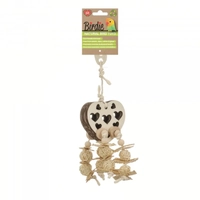 Birdie Naturals Heart Foraging Toy 20x10cm BRD305