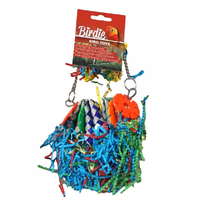 Birdie Blue & Red Tube Pom Pom Shredder Large BRD359