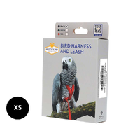 Prestige Bird Harness And Leash Black - Extra Small 110-190g
