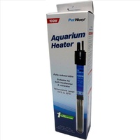 Petworx Aquarium Heater 100W Submersible Glass Approval Code Esv140616