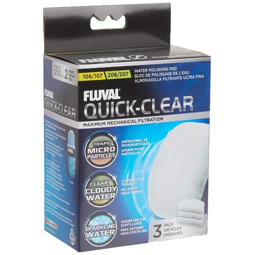 Fluval Polishing Pads Quick-Clear 106 107 206 207 3pk