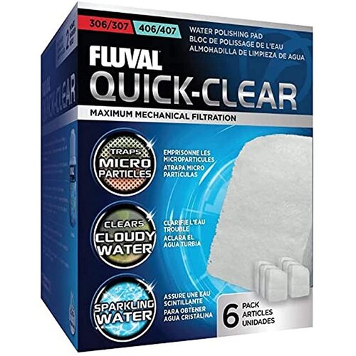 Fluval Polishing Pads Quick-Clear 306 307 406 407 6pk