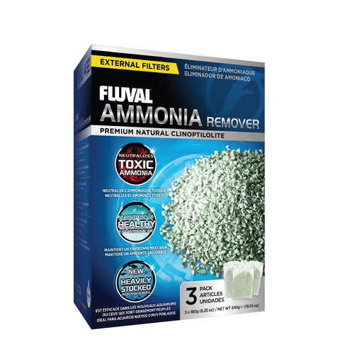 Fluval Ammonia Remover 3x 180g Bags