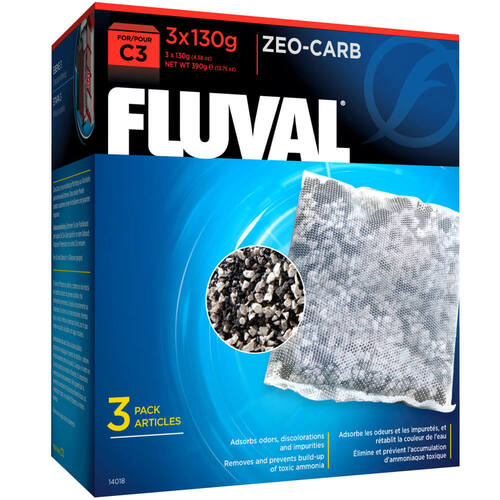 Fluval C3 Zeo-Carb Insert 3x 130g