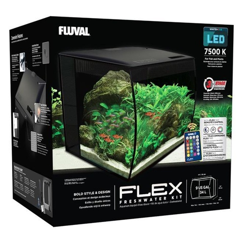 Fluval Flex Aquarium Unit 34L Black
