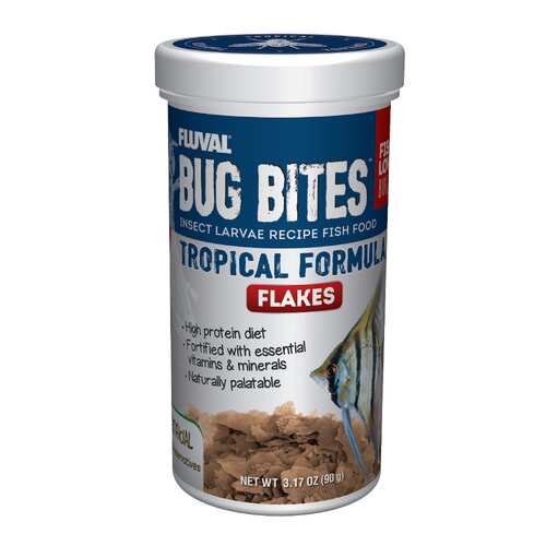 Fluval Bug Bites Tropical Flakes 90g
