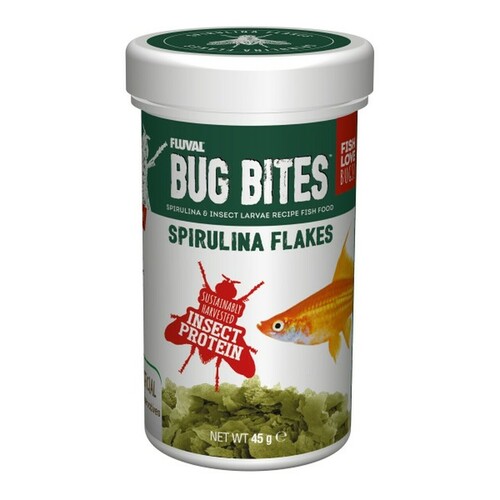 Fluval Bug Bites Spirulina Flakes 45g