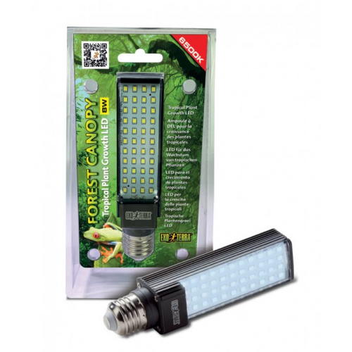 Exo Terra Forest Canopy Tropical Plant Growth High Power Led Lamp 8w 6500K