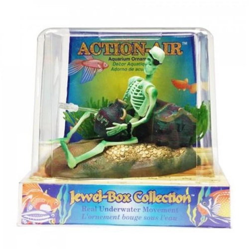 Penn-Plax Action Air Skeleton with Jug / Treasure Chest